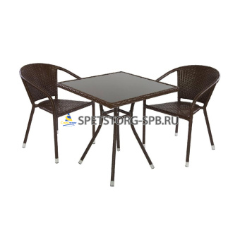 Набор мебели (стол + 2 стула) Кофейный     (1)     5285(2+1)