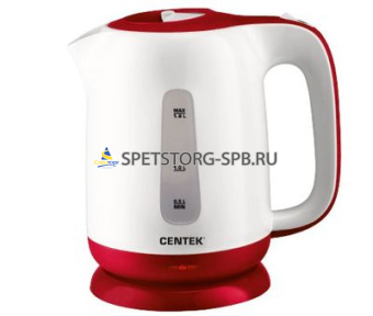 * Чайник элект. 1,8л "Centek" 2200Вт, пласт.корпус, LED-индикатор, защита от вкл.без воды, закр.спираль, отсек для хран.шнура     (1)     CT-0044 Red